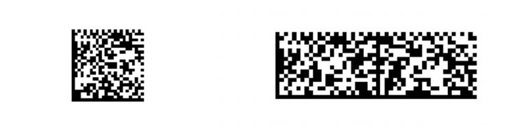 2種類のデータマトリックスコード