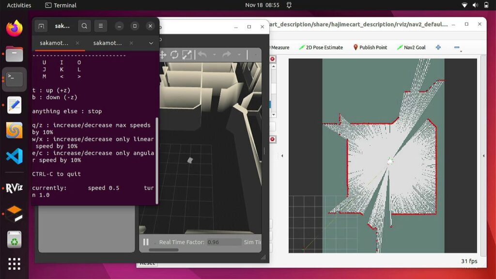 AMRのマッピング作業