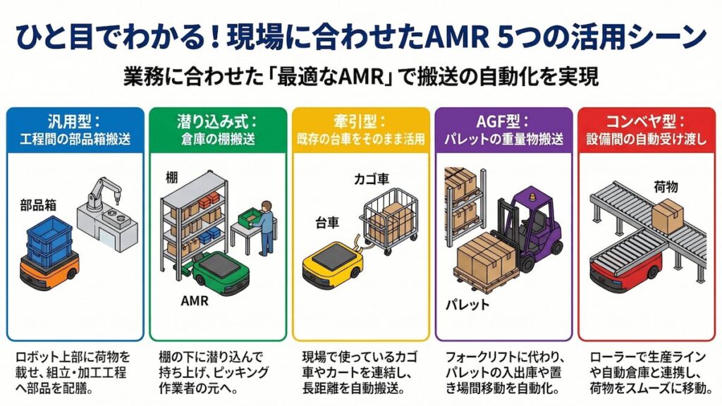 AMRの用途図解